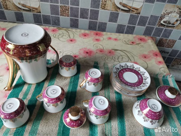 Винтажныйсервиз кофейный словакия