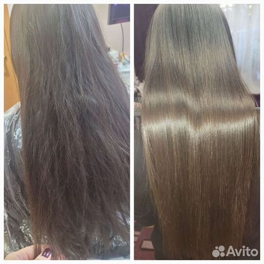 Востановление и реконструкция волос ботокс кератин