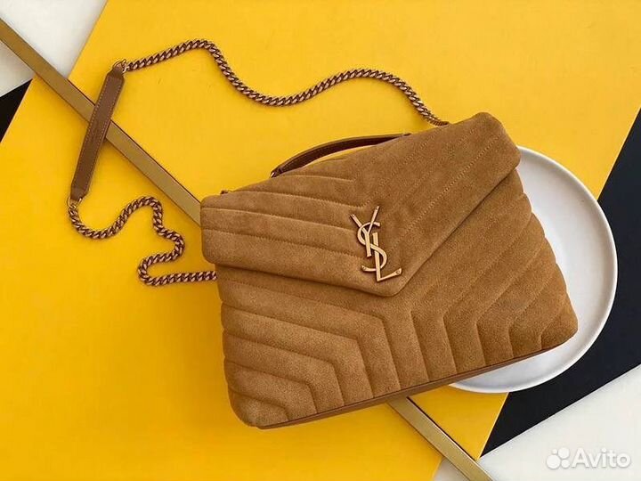 Yves saint laurent сумка женская замшевая