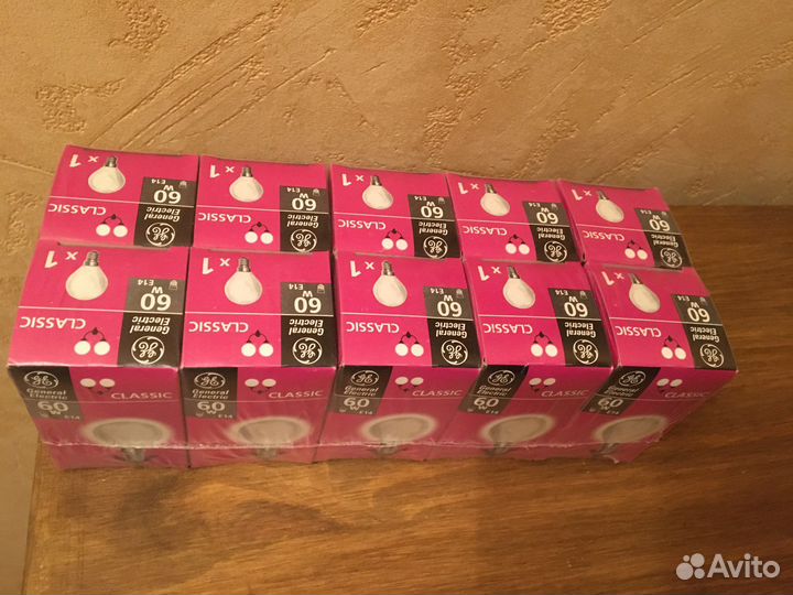 Лампы накаливания е14 60 w 10 штук
