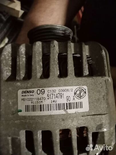 Генератор fiat doblo