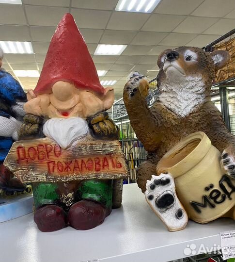 Садовые фигуры из полистоуна и стеклопластика