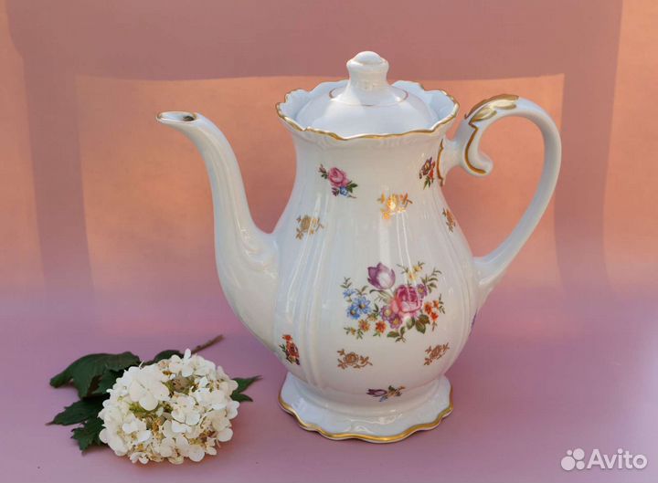 Фарфоровый чайник кофейник ГДР
