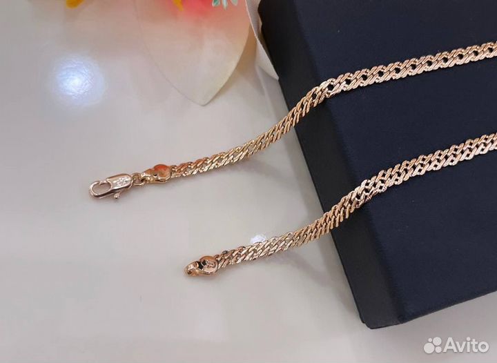 Цепь, покрытие золото