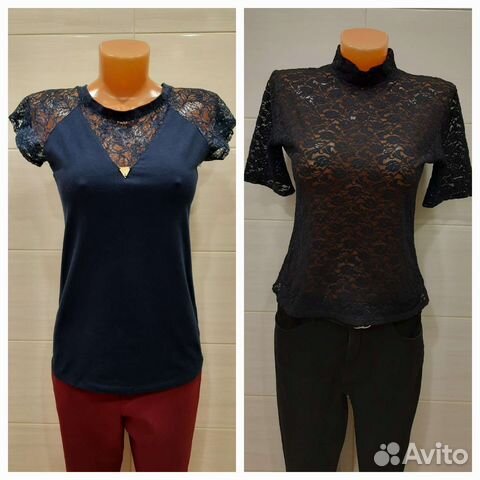 Кофточки женские с кружевом р. 44-46