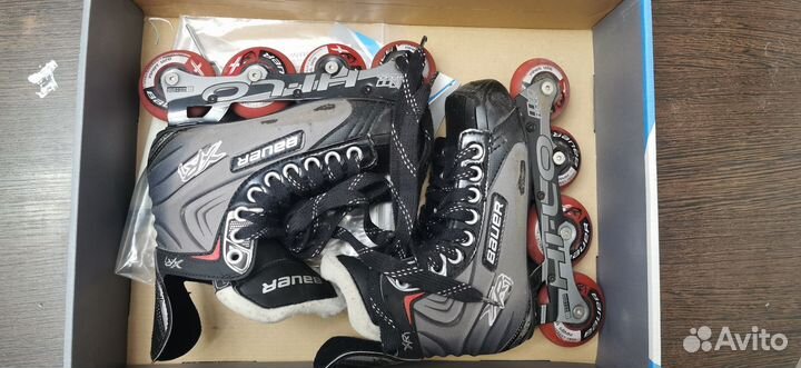 Роликовые коньки Bauer размер 34-35