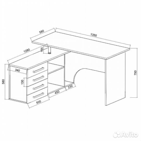 Стол компьютерный новый