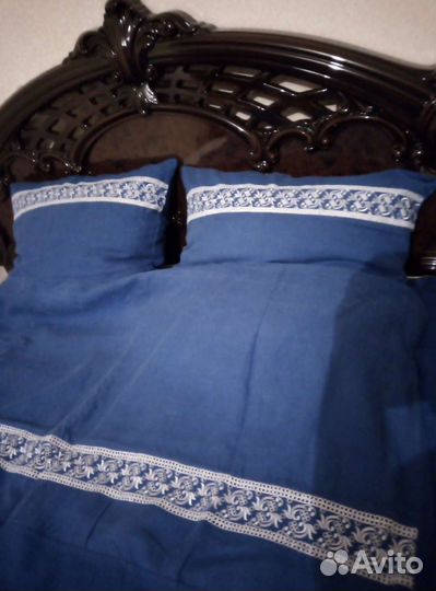 Постельное бельё с вышивкой лён 100 процентов