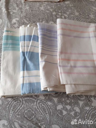 Наволочки и пододеяльники простыни лен СССР