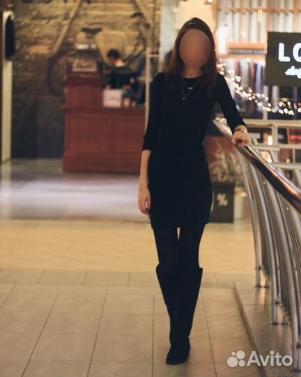 Платье черное Stradivarius