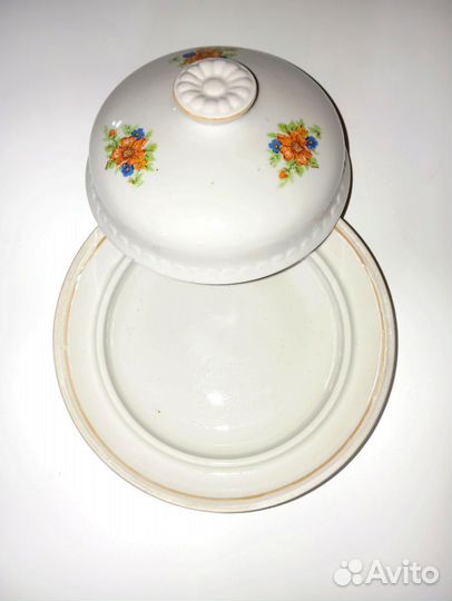 Масленка фарфор СССР