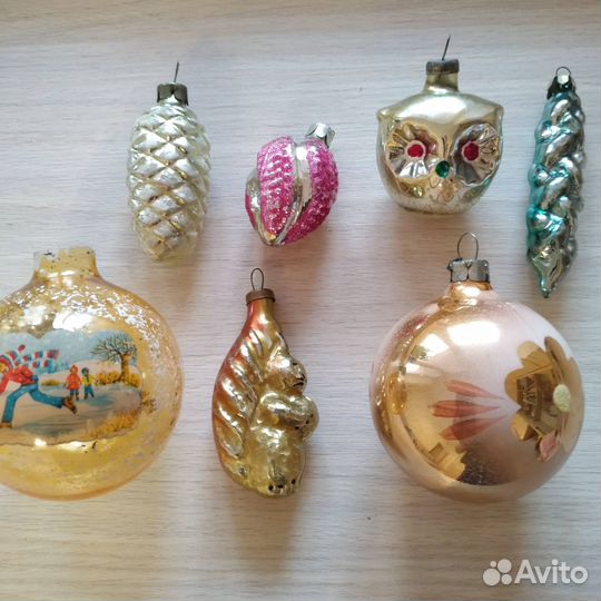 Новогодние елочные игрушки СССР