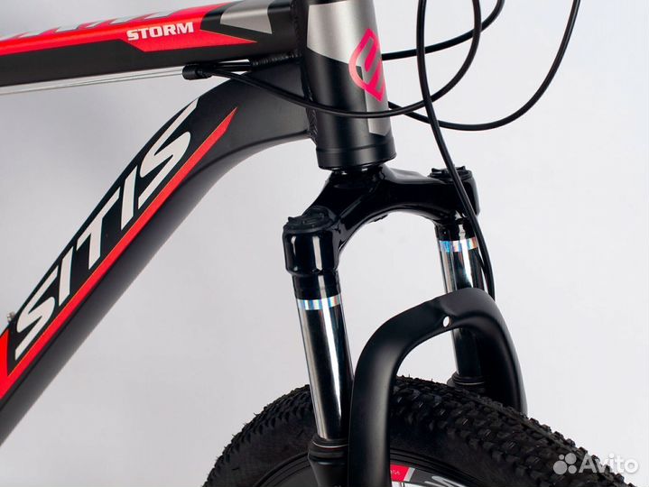 Велосипед sitis storm 29 (2022) черно-красный Vor8