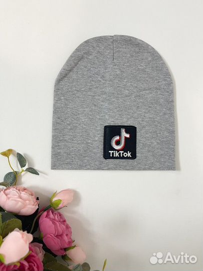 Новая трикотажная шапка для девочки 5-10 лет