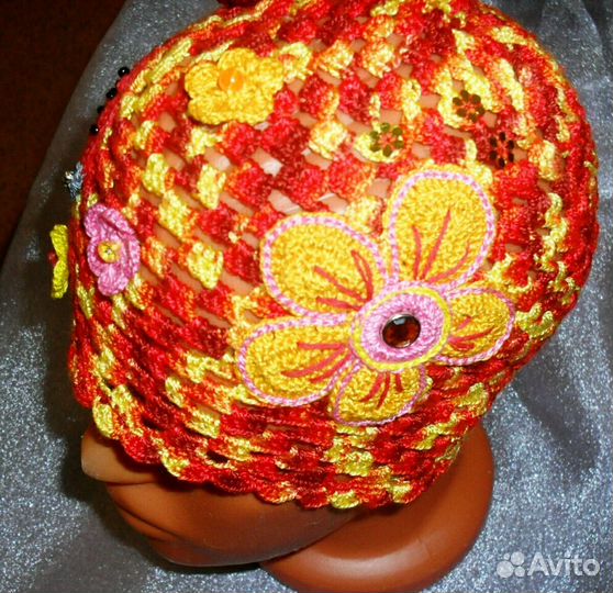 Шапочка на лето. Ручная работа. Новая