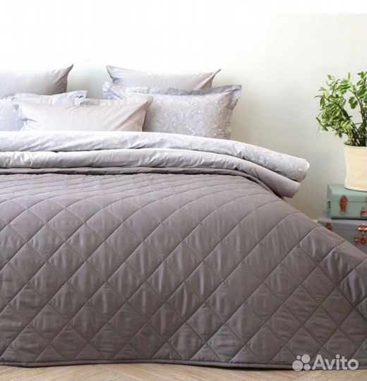 Покрывало хлопковое La Prima,графитовый 220x240 см