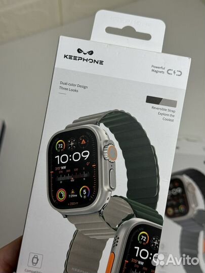 Ремешок на apple watch 42/44/45/49 mm силиконовый