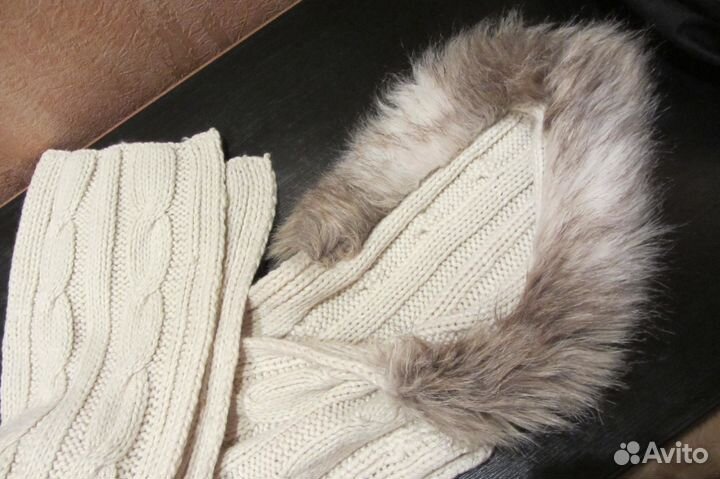 Нарукавники -флис Триколор.Новая шапка-шарф Pimkie