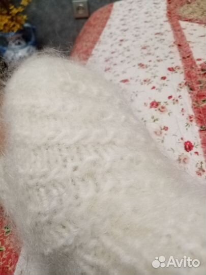 Варежки пуховые женские