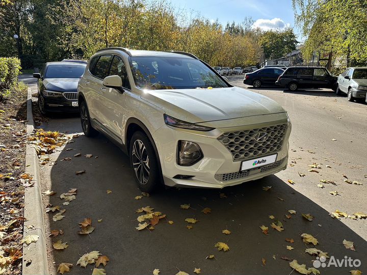 Hyundai Santa Fe 2.0 AT, 2019, 55 100 км