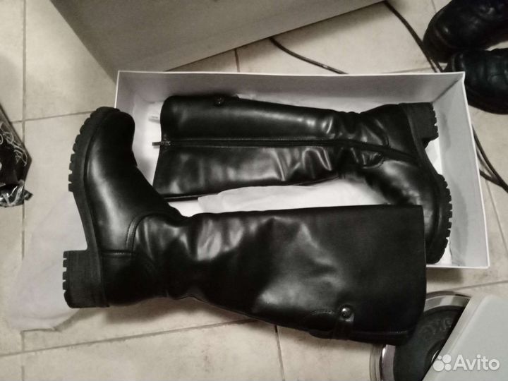 Сапоги женские зима 40 размер натуральная кожа