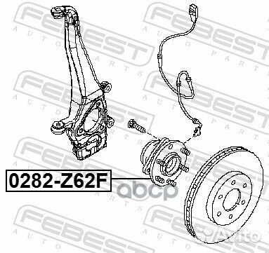 Ступица передняя 0282Z62F Febest