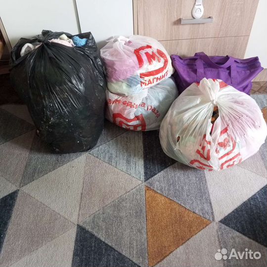 Детские вещи пакетами