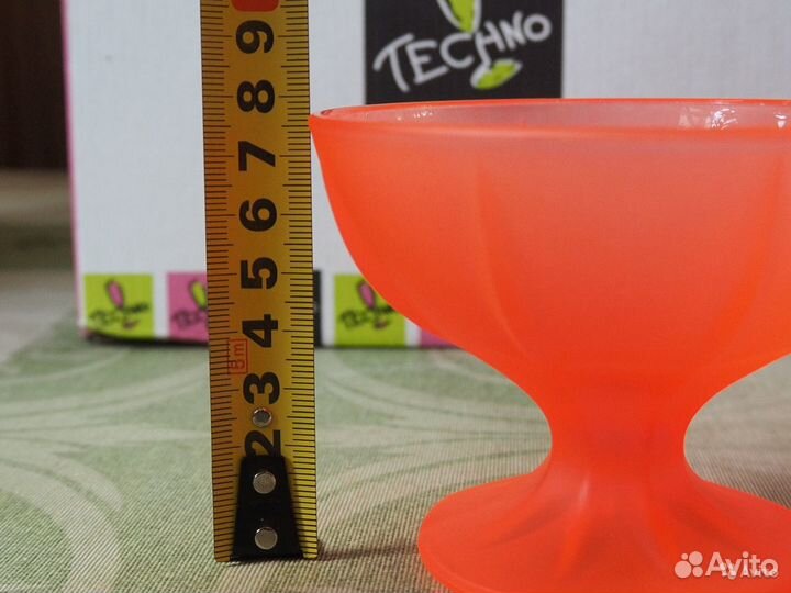 Набор креманок. Матовое стекло. Франция. Винтаж