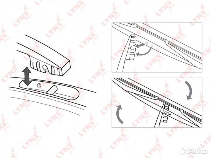 Щетка стеклоочистителя задняя 350мм