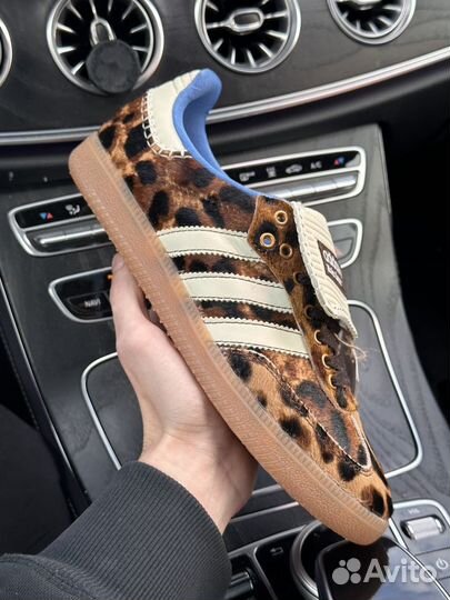 Кроссовки Adidas Samba Wales Bonner Pony Leopard