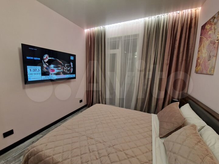 1-к. квартира, 36 м², 2 кровати