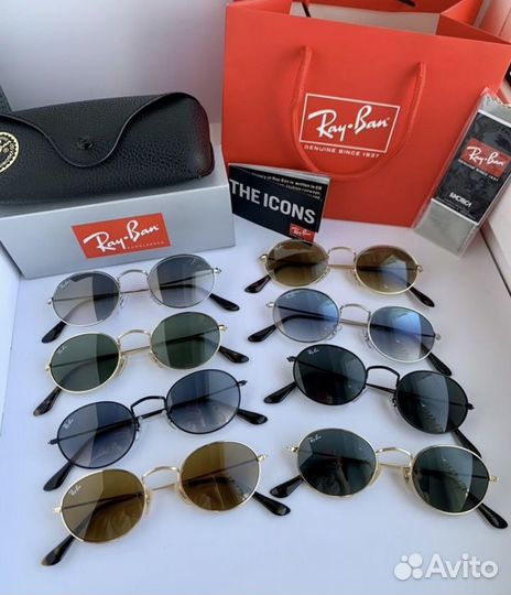 Очки ray ban oval черные