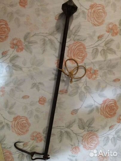 Антикварный кованый безмен