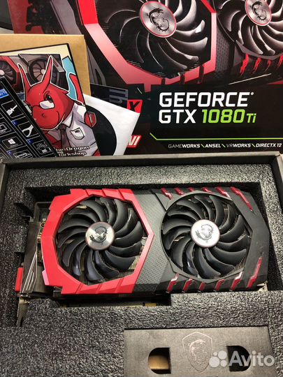 Видеокарта MSI GeForce GTX 1080Ti gaming X 11Gb