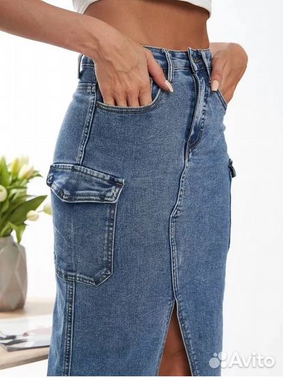 Юбка джинсовая