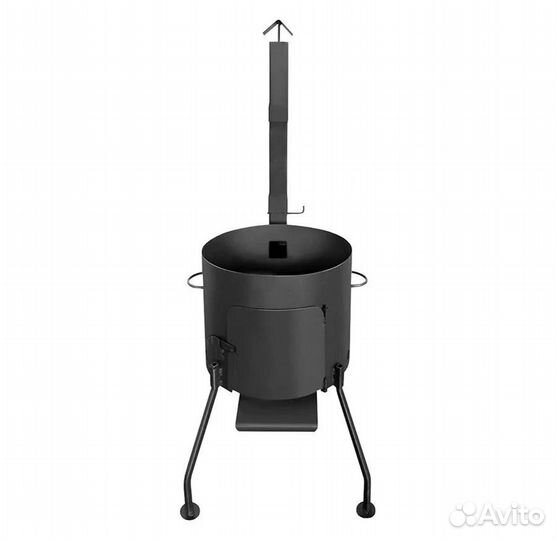 Учаг для казана 12л с трубой сталь 2мм