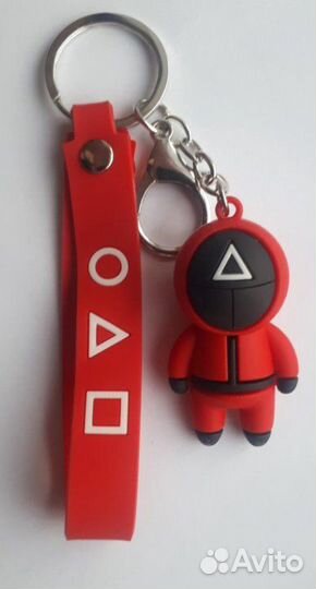 Селиконовый брелок игра в кальмара