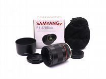 Samyang 85mm f/1.8 ED UMC CS Sony E в упаковке