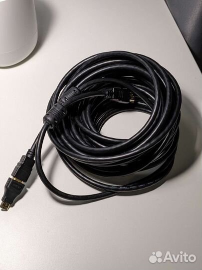 Кабель hdmi 10 метров + переходник mini hdmi-hdmi