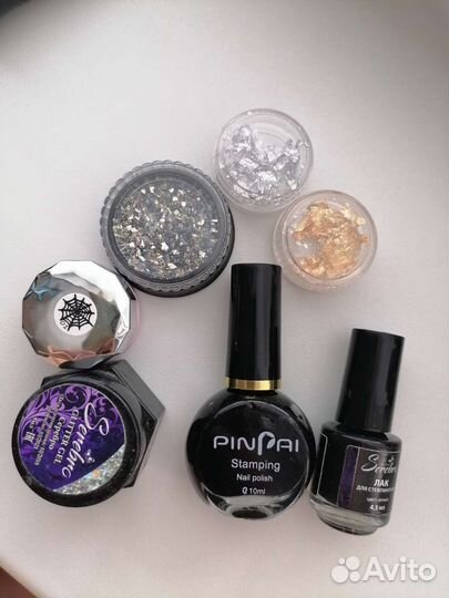 Гель-лаки, дизайн, пончики сталекс