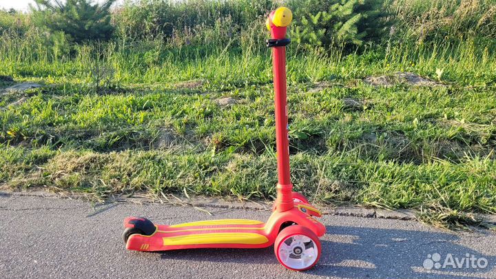 Самокат складной детский со светящимися колесами