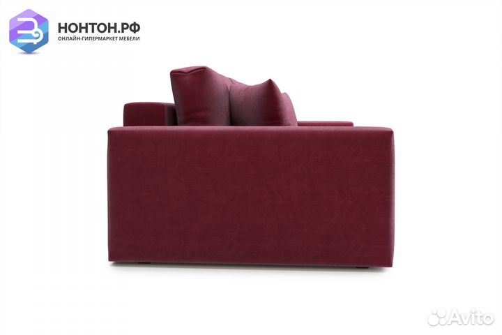 Диван тик-так Монарх бордовый