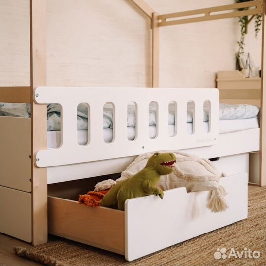 Детская Кровать Домик с ящиками