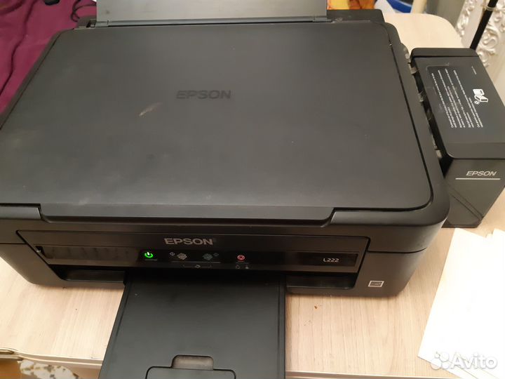 Мфу Epson L222. Струйный цветной принтер