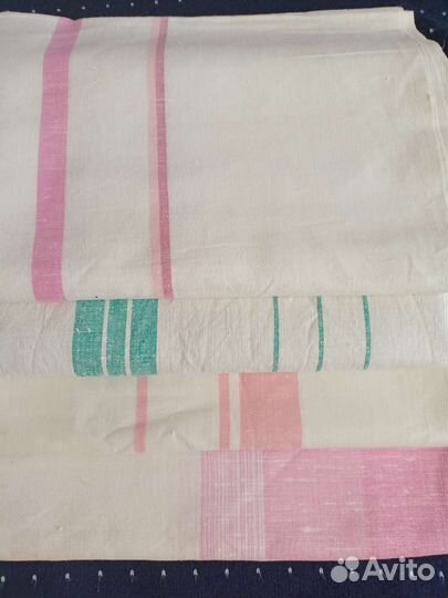 Простыни льняные и махровые полотенца СССР