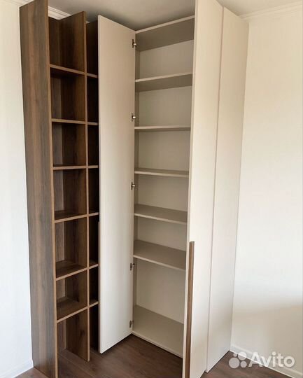 Шкаф, письменный стол на заказ Д418 Эггер Крем беж