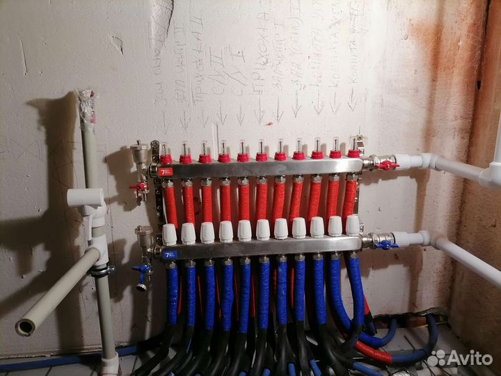 Монтаж тёплого пола