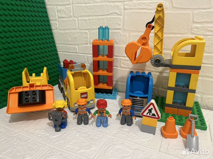 Lego duplo пожарная, полицейския,стройка