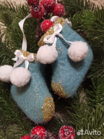 Валенки-шептуны новогодний подарок ёлочная игрушка