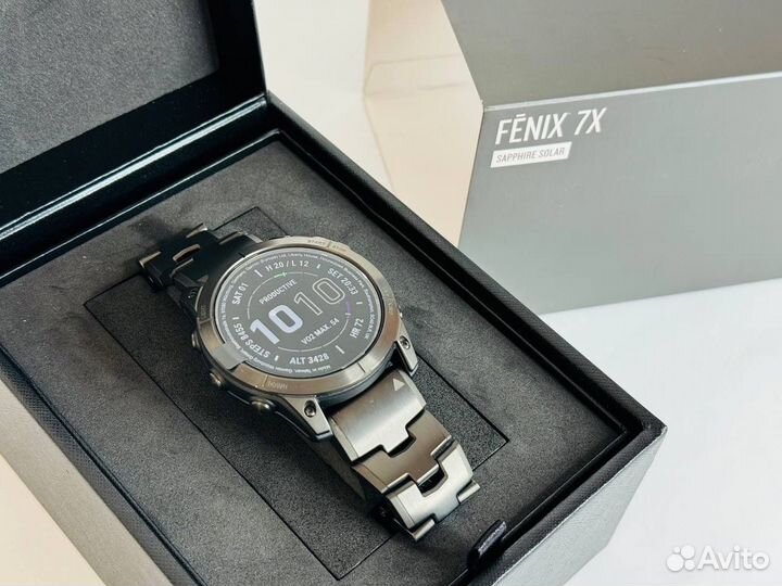 Часы Garmin Fenix 7X sapphire solar titanium